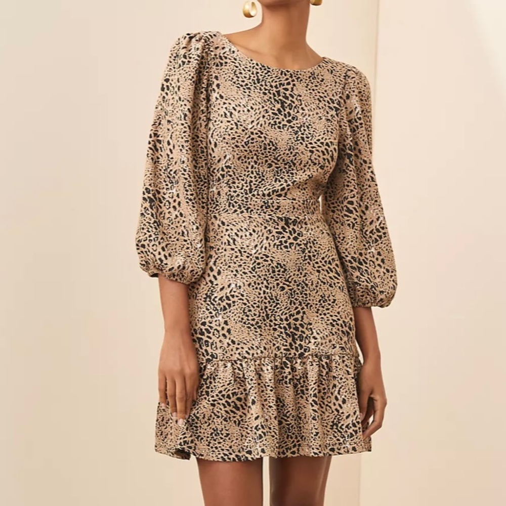Anthropologie Maeve Knit Cut-Out Mini Dress Size 12